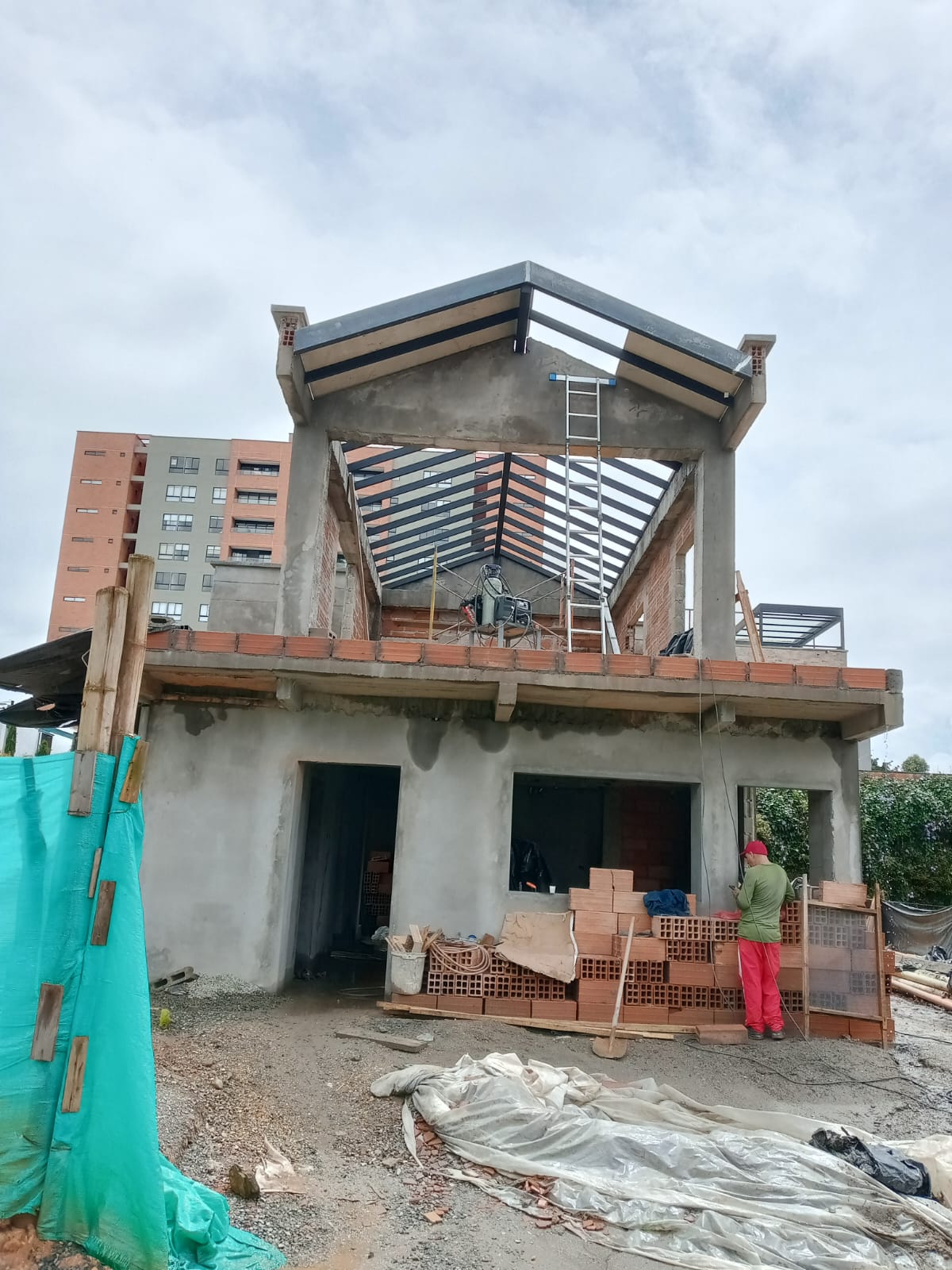 Techo en estructura metalica
